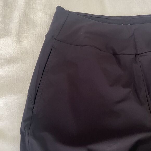 Nike Women Dri-fit Joggers Black Sz Medium Swoosh Logo Pockets - Picture 8 of 13